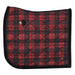 Dapplebay Holiday Plaid Dressage Saddle Pad-RED - Red
