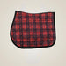 Dapplebay Holiday Plaid Jump Saddle Pad -RED - Red