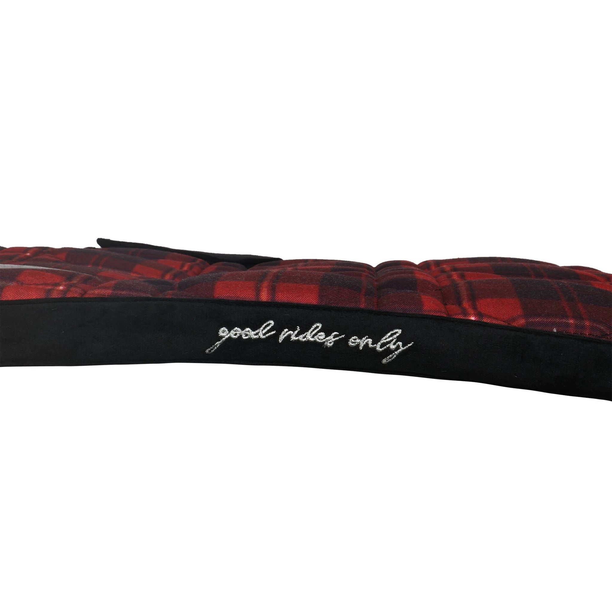 Dapplebay Holiday Plaid Jump Saddle Pad -RED - Red