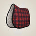 Dapplebay Holiday Plaid Jump Saddle Pad -RED - Red