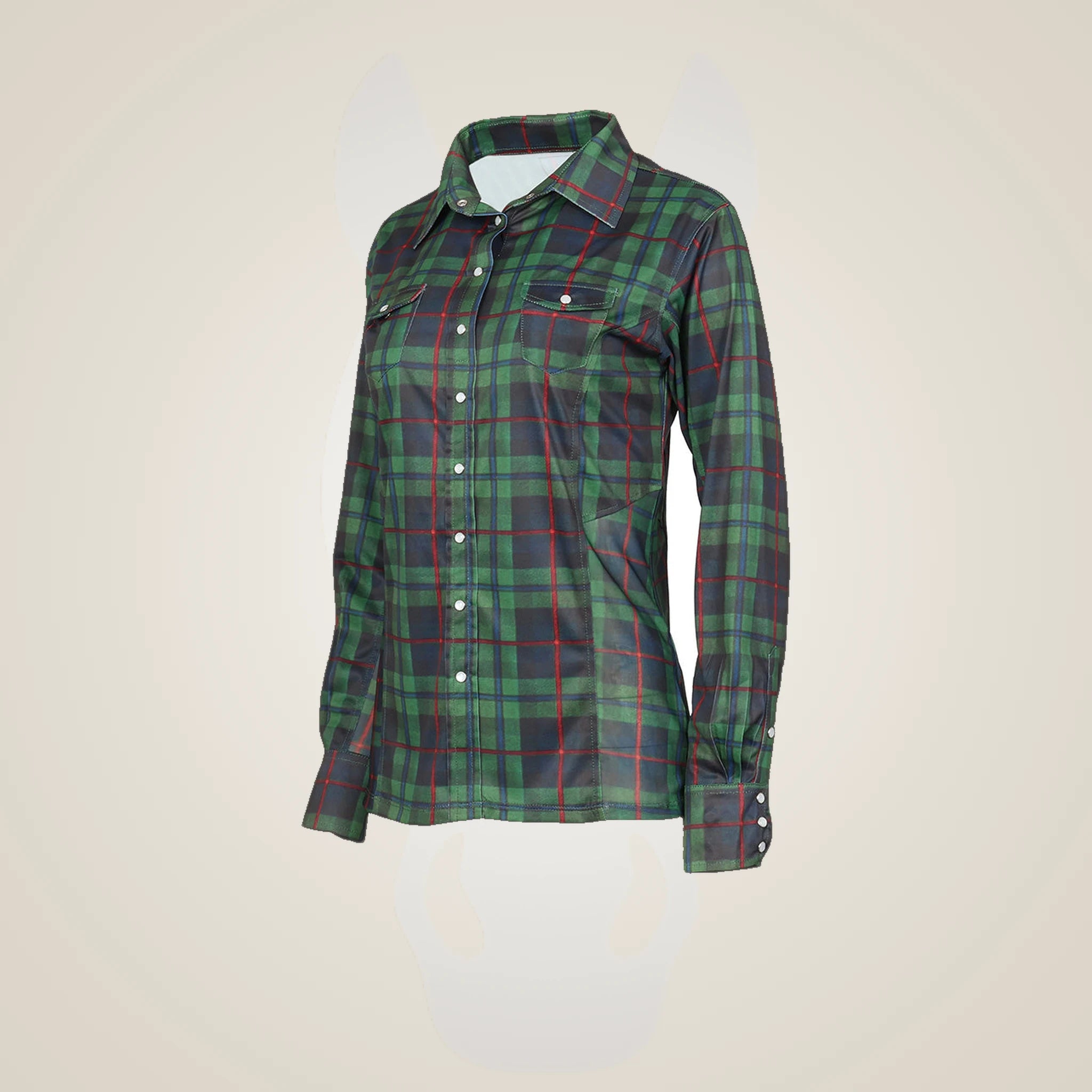 Dapplebay Holiday Plaid Western Top