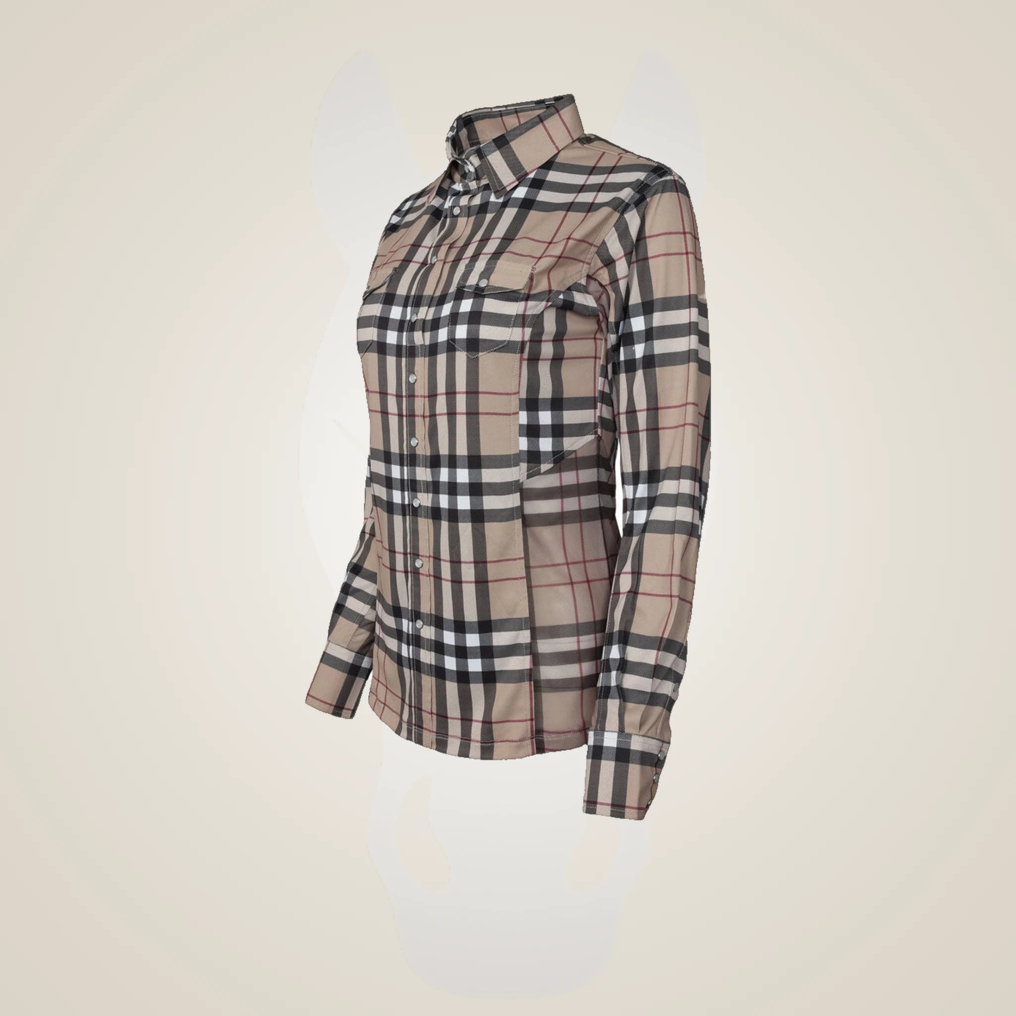 Dapplebay Holiday Plaid Western Top