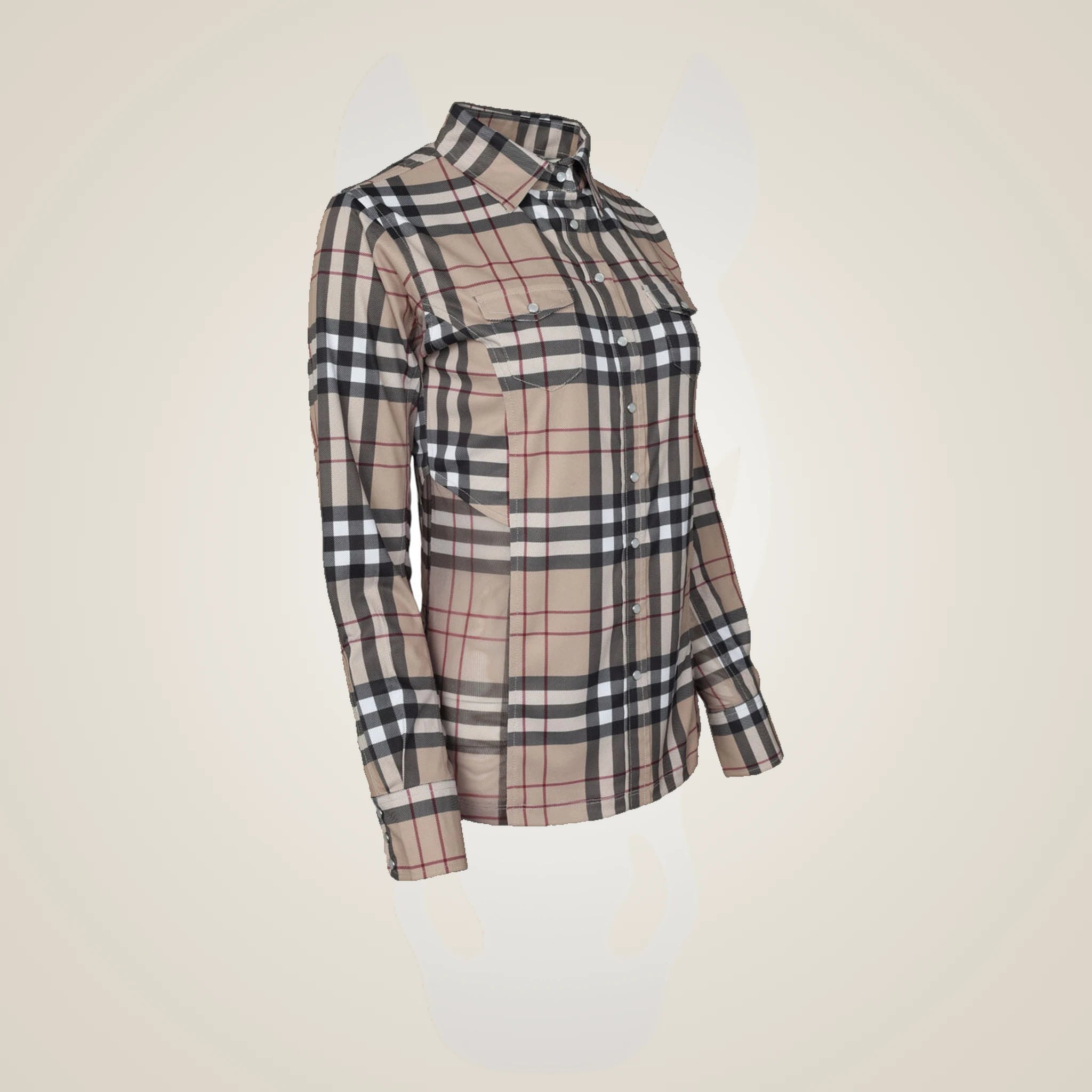 Dapplebay Holiday Plaid Western Top