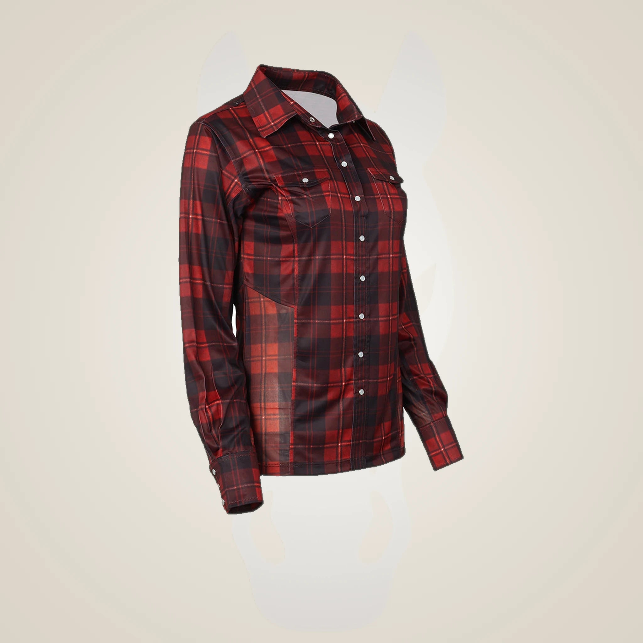 Dapplebay Holiday Plaid Western Top