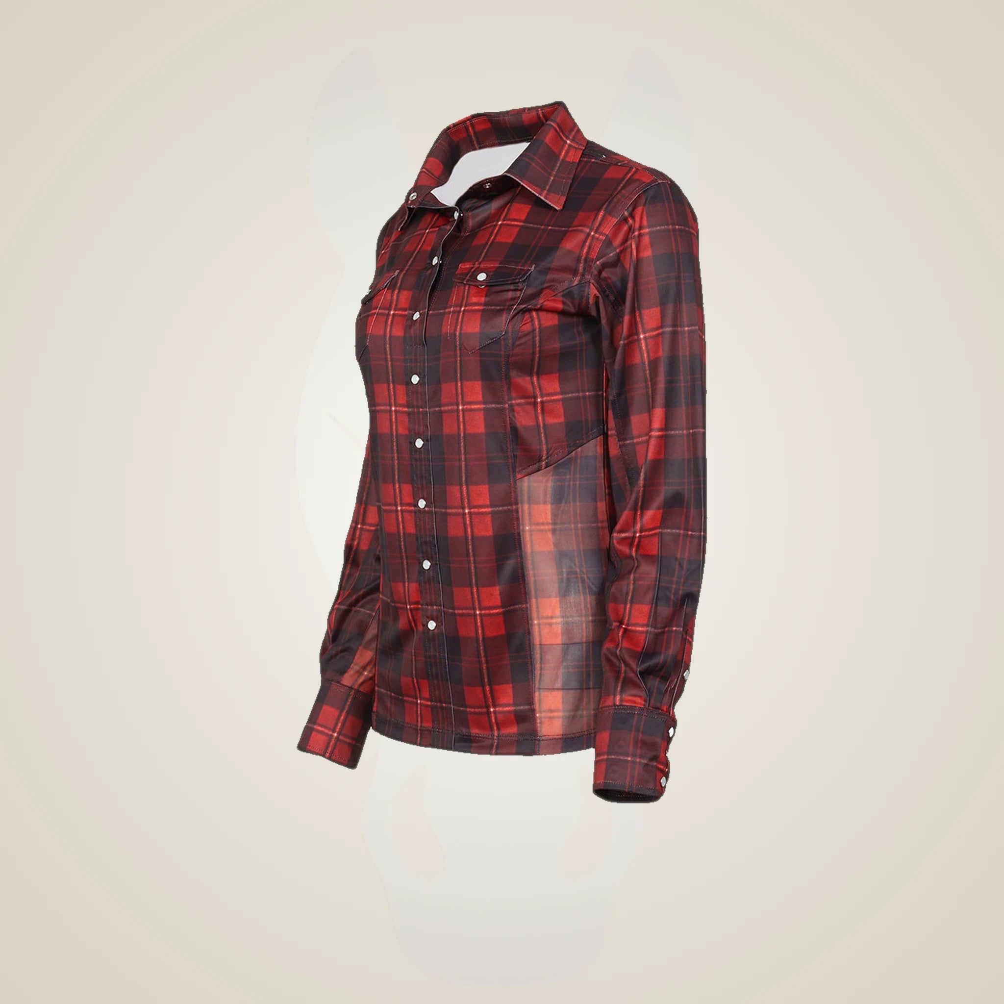 Dapplebay Holiday Plaid Western Top