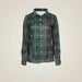 Dapplebay Holiday Plaid Western Top - Green
