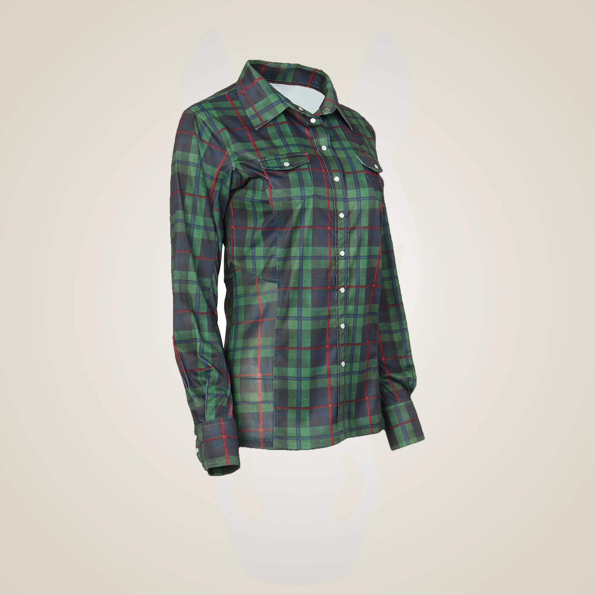Dapplebay Holiday Plaid Western Top