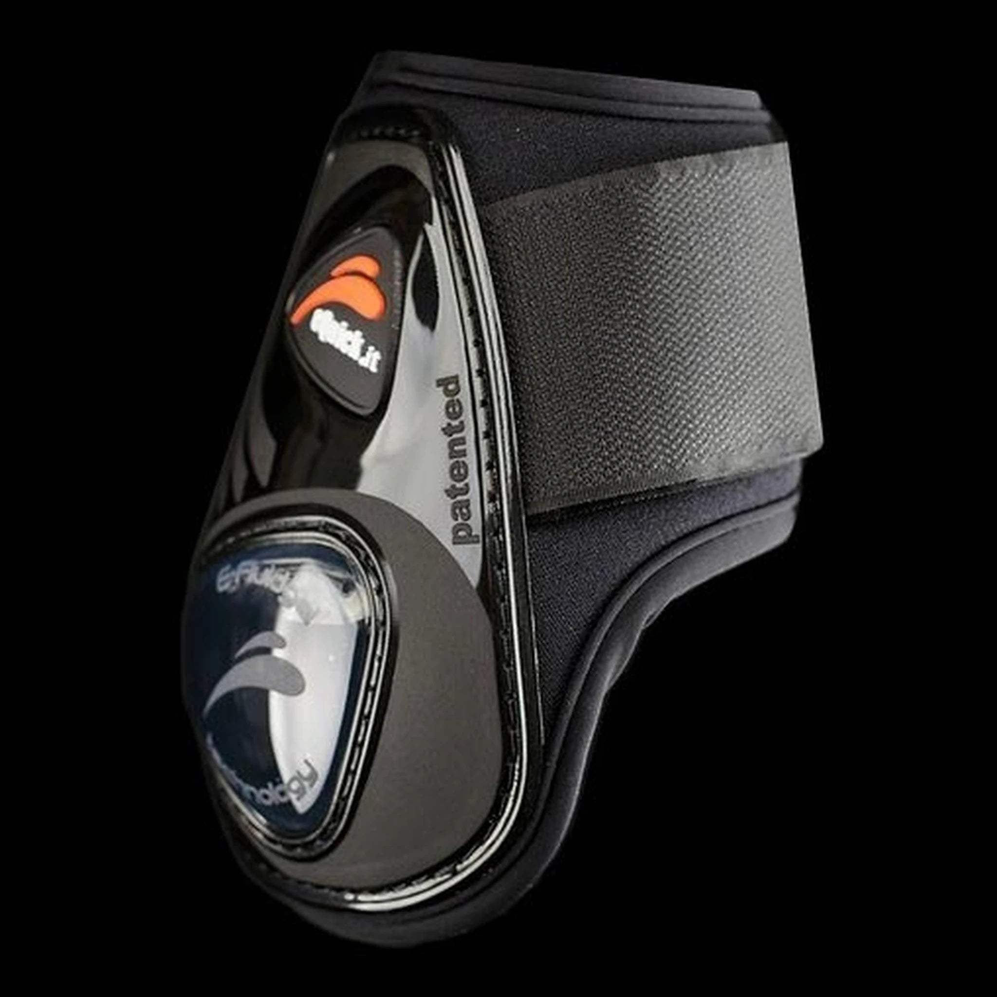 eQuick eShock Legend Rear Boot Velcro - Black
