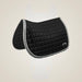 Equine Couture Coolmax Plush White Saddle Pad - Black/White