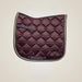 Equine Couture Satin Pony Dressage Saddle Pad - Plum/Mauve/Silver