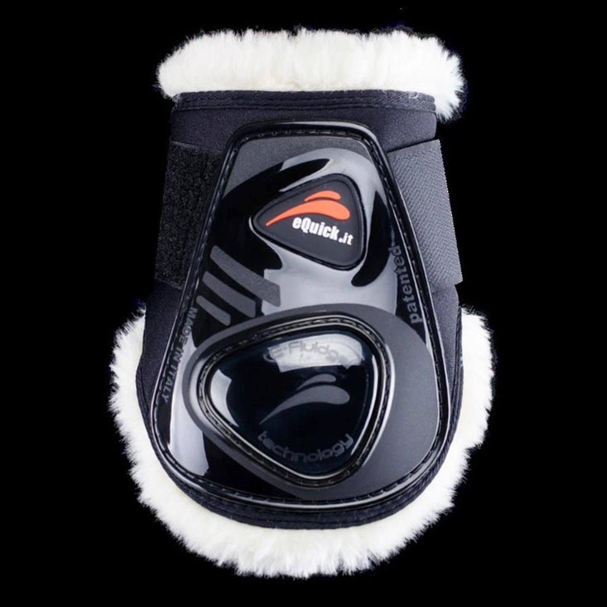 eShock Legend Rear Velcro Fluffy Boot - Black
