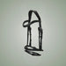 Hilbar Royal Exklusiv Bridle - Black on One-Eyed Equine branded background