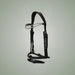 Hilbar Royal Exklusiv Bridle - Black with Brilliant Wave on One-Eyed Equine branded background