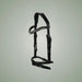 Hilbar Royal Exklusiv Bridle - Black with Crown Diamond on One-Eyed Equine branded background