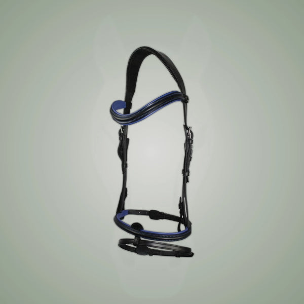 Hilbar Royal Exklusiv Bridle - Blue Padding