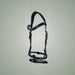 Hilbar Royal Exklusiv Bridle - Blue Padding on One-Eyed Equine branded background