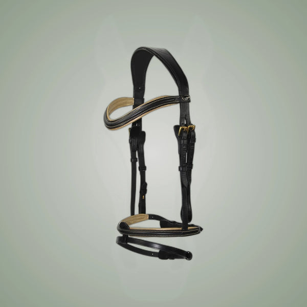 Hilbar Royal Exklusiv Bridle - Gold Padding