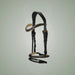Hilbar Royal Exklusiv Bridle - Gold Padding on One-Eyed Equine branded background