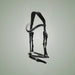 Hilbar Royal Exklusiv Bridle - White Padding on One-Eyed Equine branded background