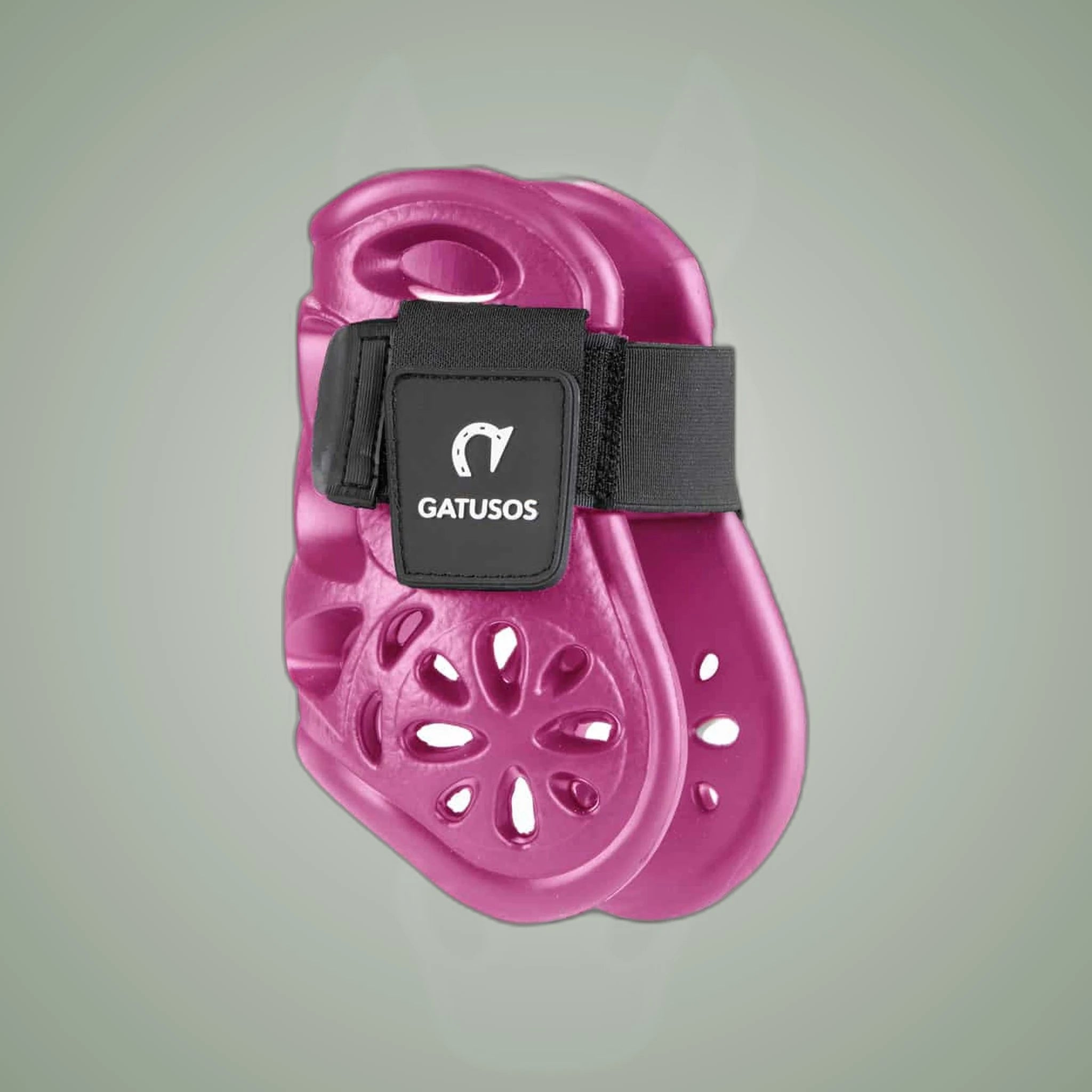 Gatusos Air Fetlock Boots on One-Eyed Equine branded background