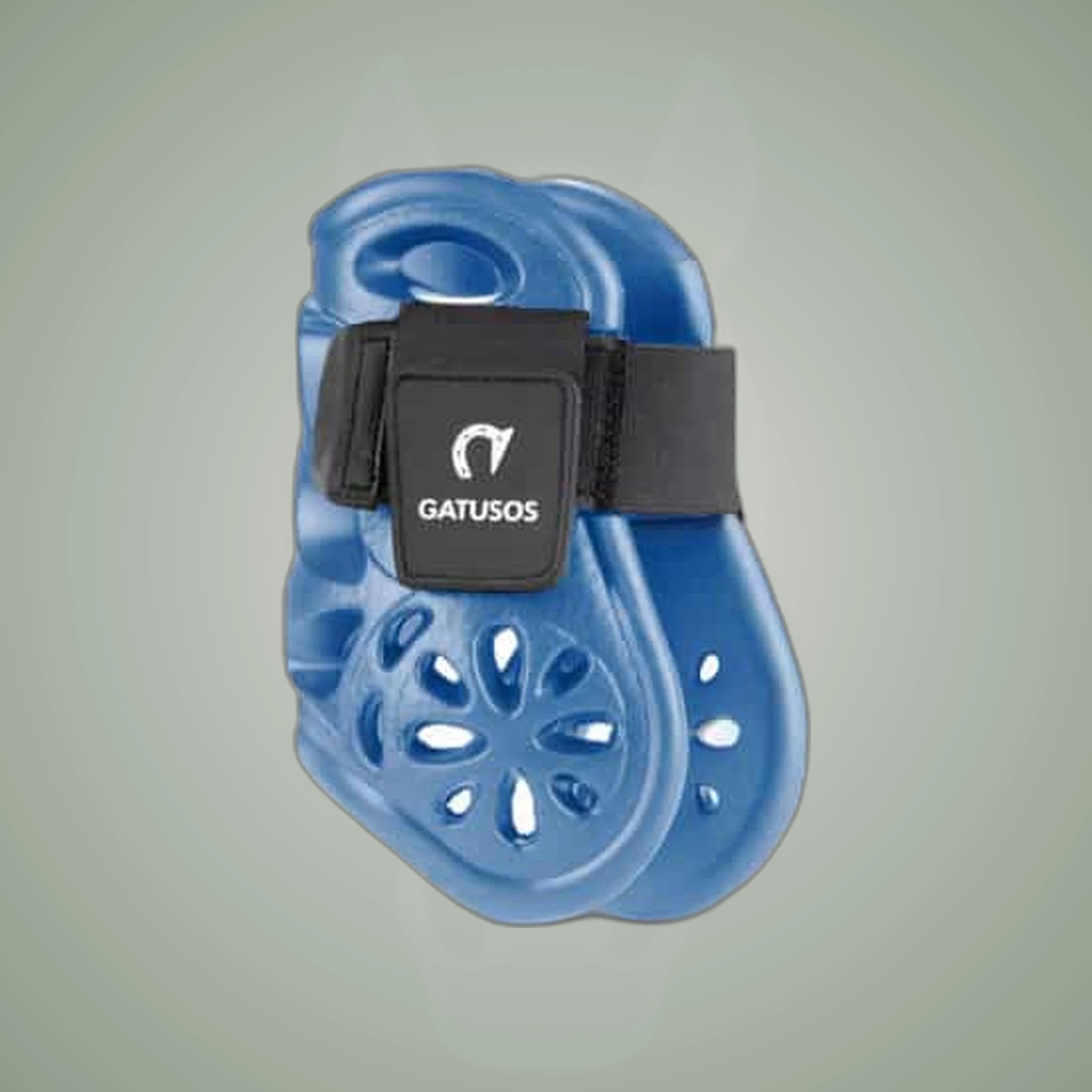 Gatusos Air Fetlock Boots on One-Eyed Equine branded background
