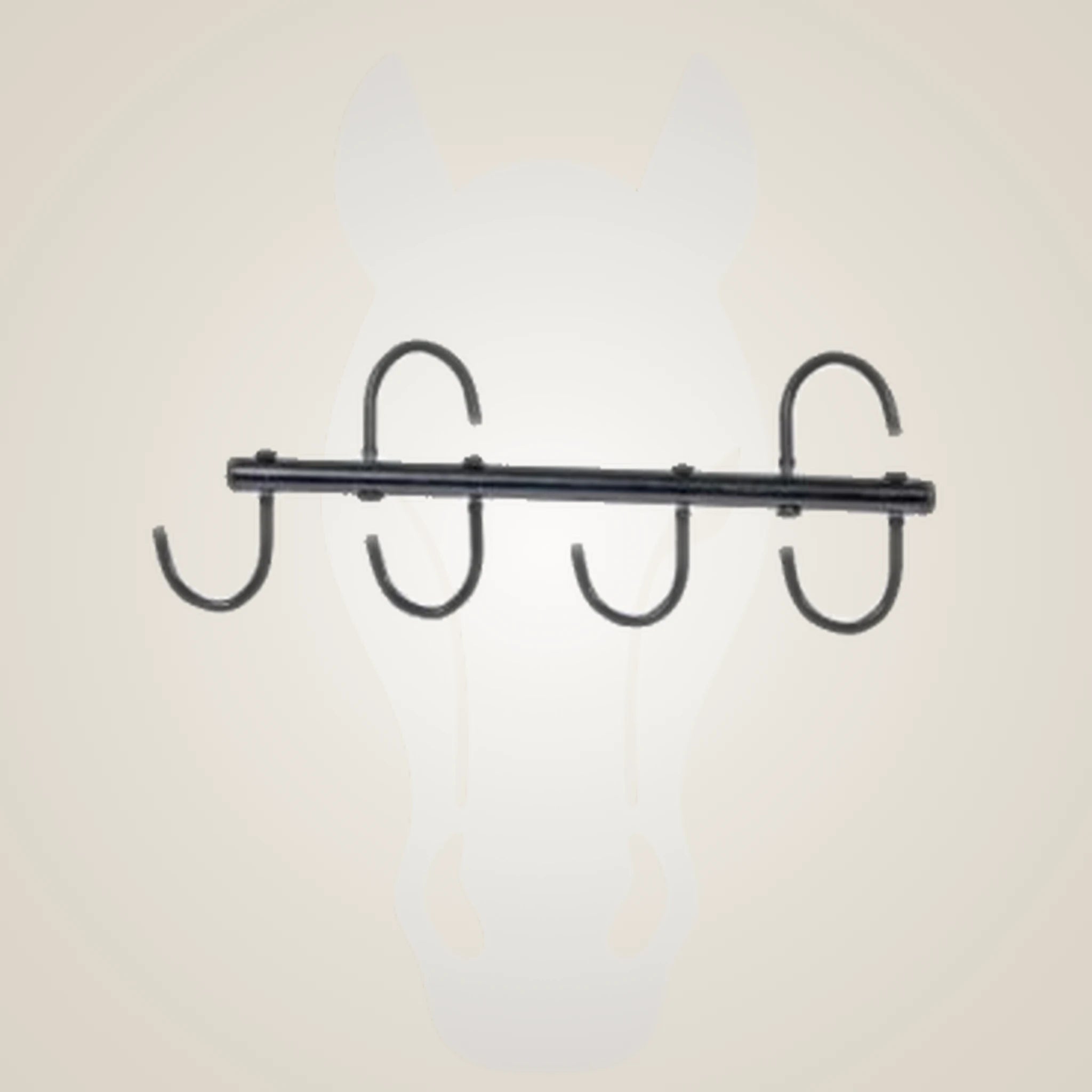 HDR 4 hook portable tack/bridle rack - Black