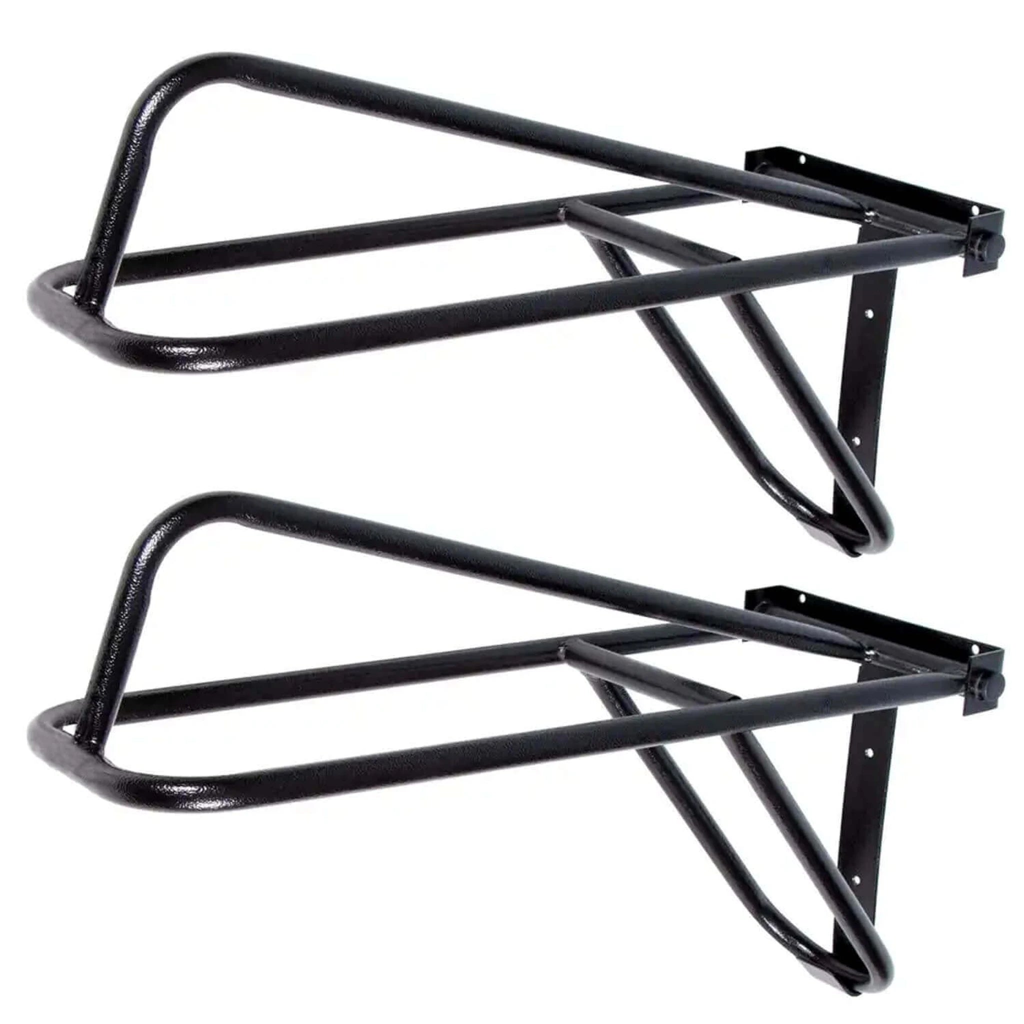HDR Fold down saddle rack E & W - Black