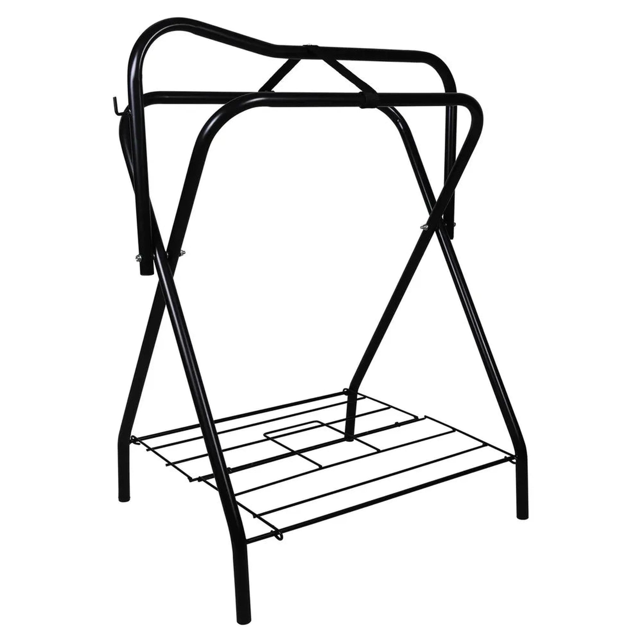 HDR Folding saddle stand /wire shelf - Black