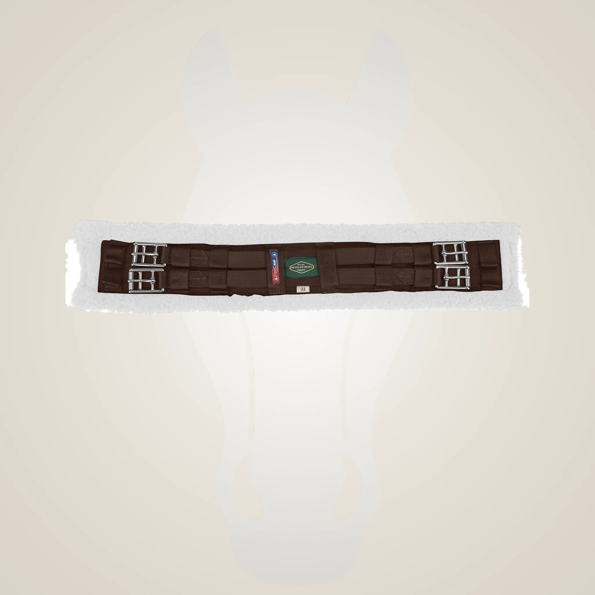 Henri de Rivel Dressage EquiCool Fleece Girth - Havana