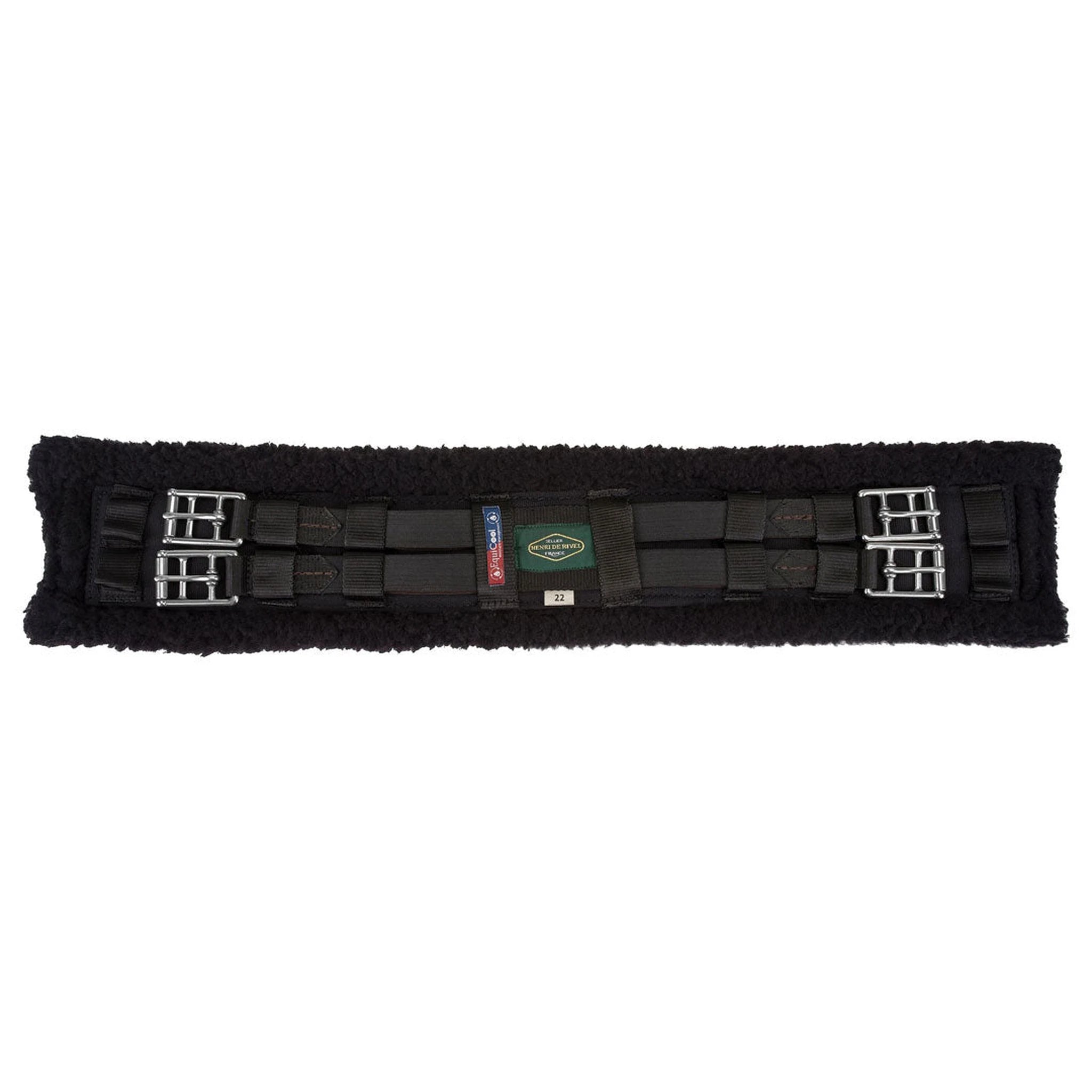 Henri de Rivel Dressage EquiCool Fleece Girth - Black