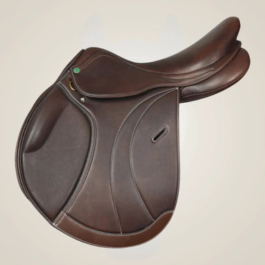 Brown Leather Henri De Rivel Equipe H Close Contact IGP Flocked Saddle