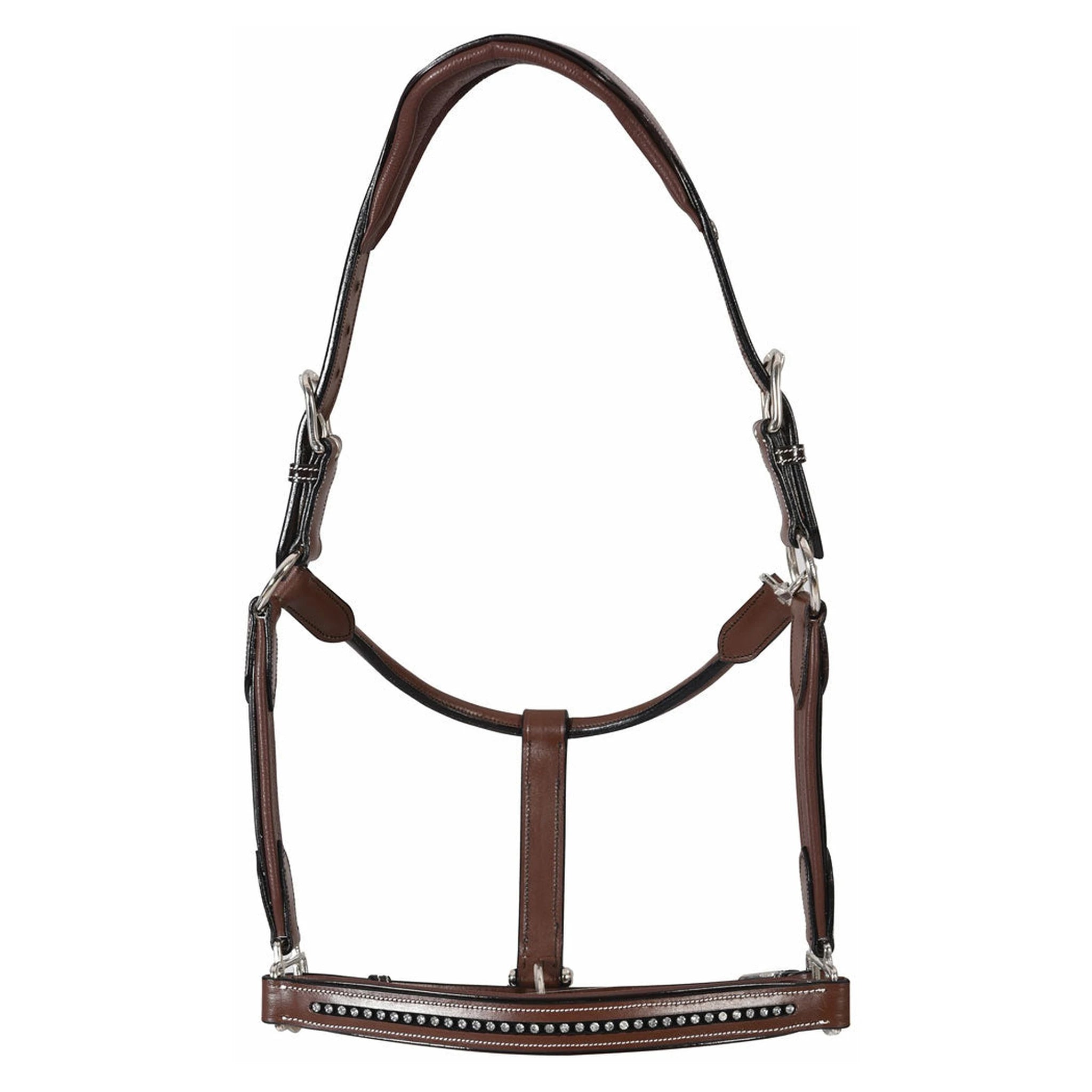 Henri de Rivel Padded Crystal Halter - Australian Nut