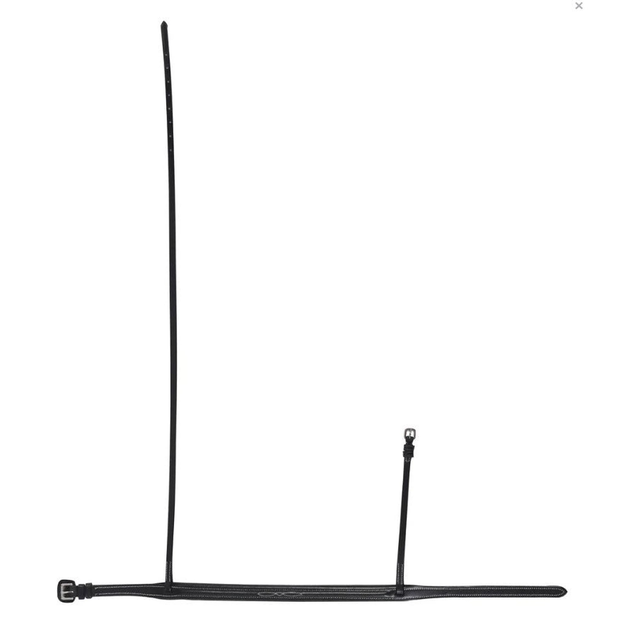 Henri de Rivel Pro Padded Fancy Stitched Noseband - Black