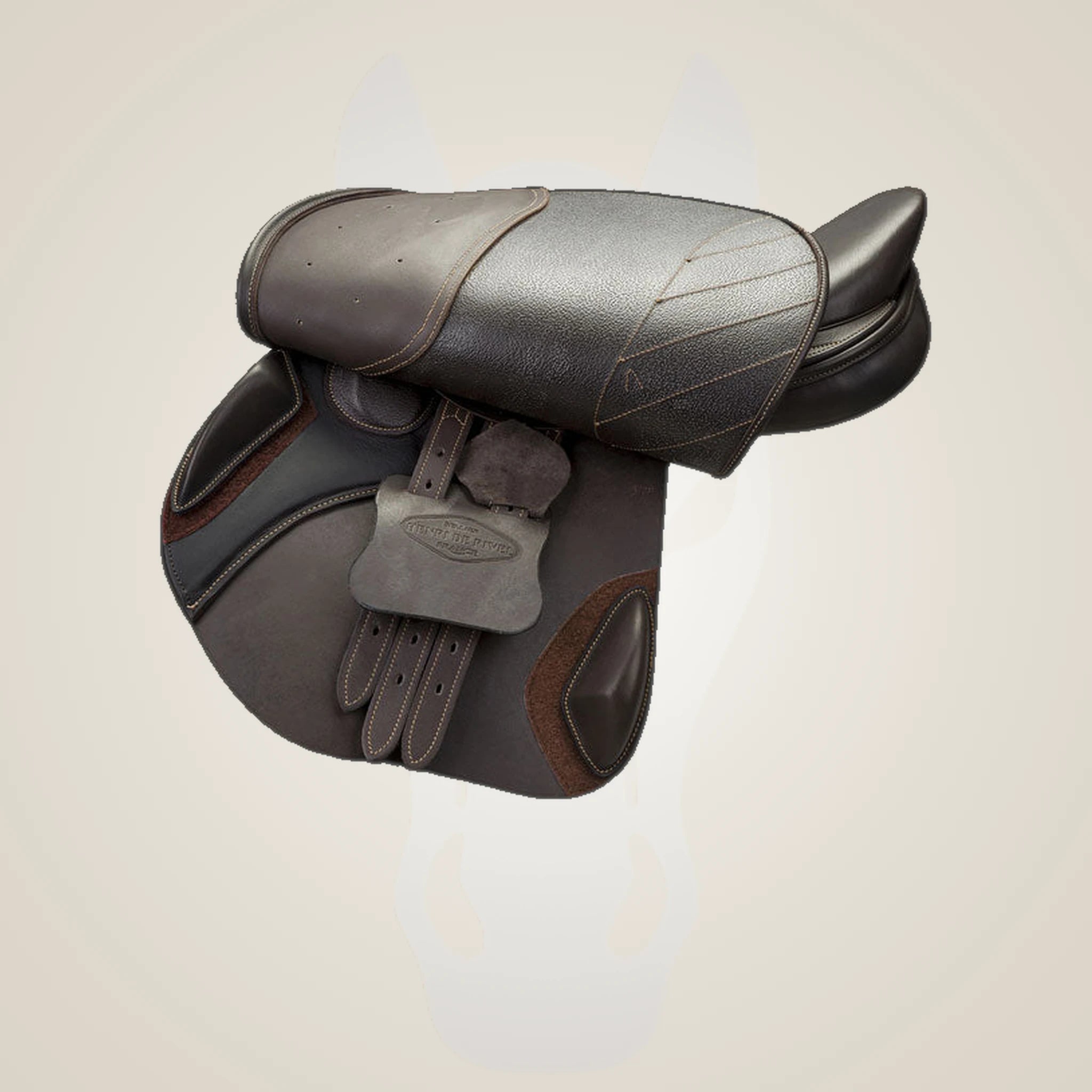 HENRI DE RIVEL SYNERGY CLOSE CONTACT IGP SADDLE - Havana