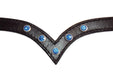 Hilbar Royal Bridle - Blue Diamond (V Browband) product photo