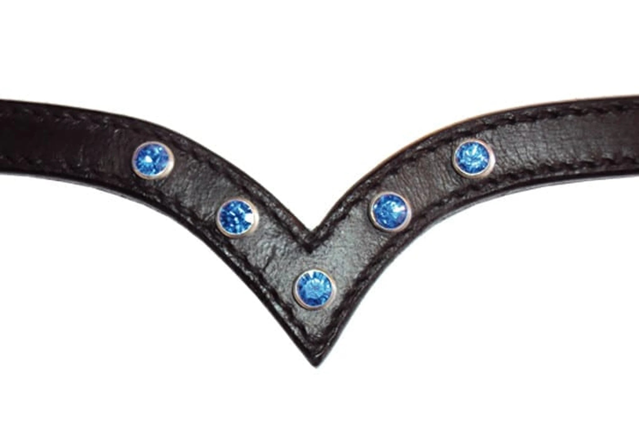 Hilbar Royal Bridle - Blue Diamond (V Browband) product photo