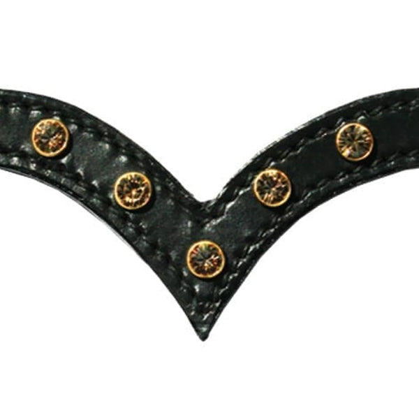 Hilbar Royal Bridle - Gold Diamond (V Browband)