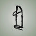Hilbar Royal Exklusiv Bridle - Glossy Black on One-Eyed Equine branded background