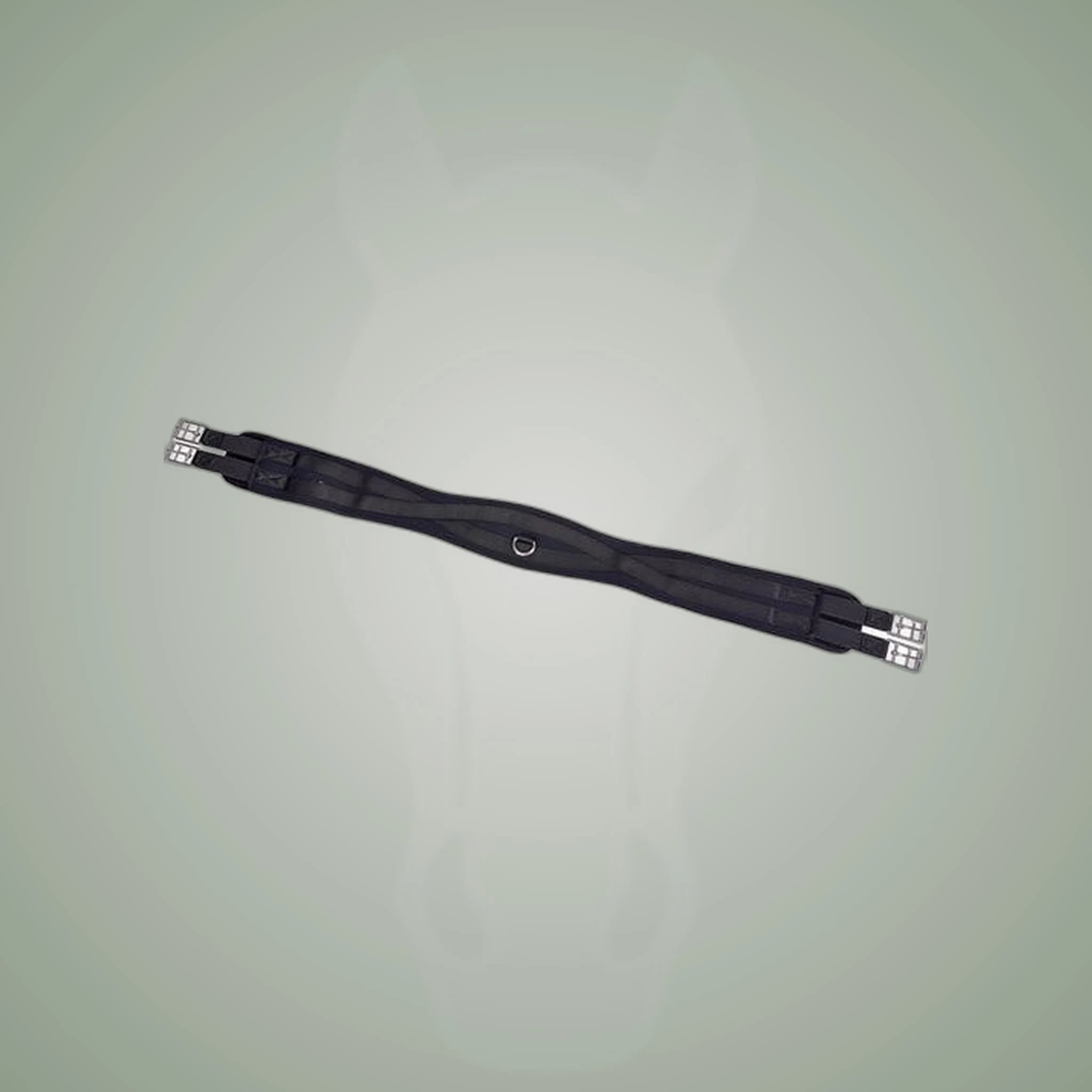 HorseGuard Anatomic Memory Foam Girth on One-Eyed Equine branded background