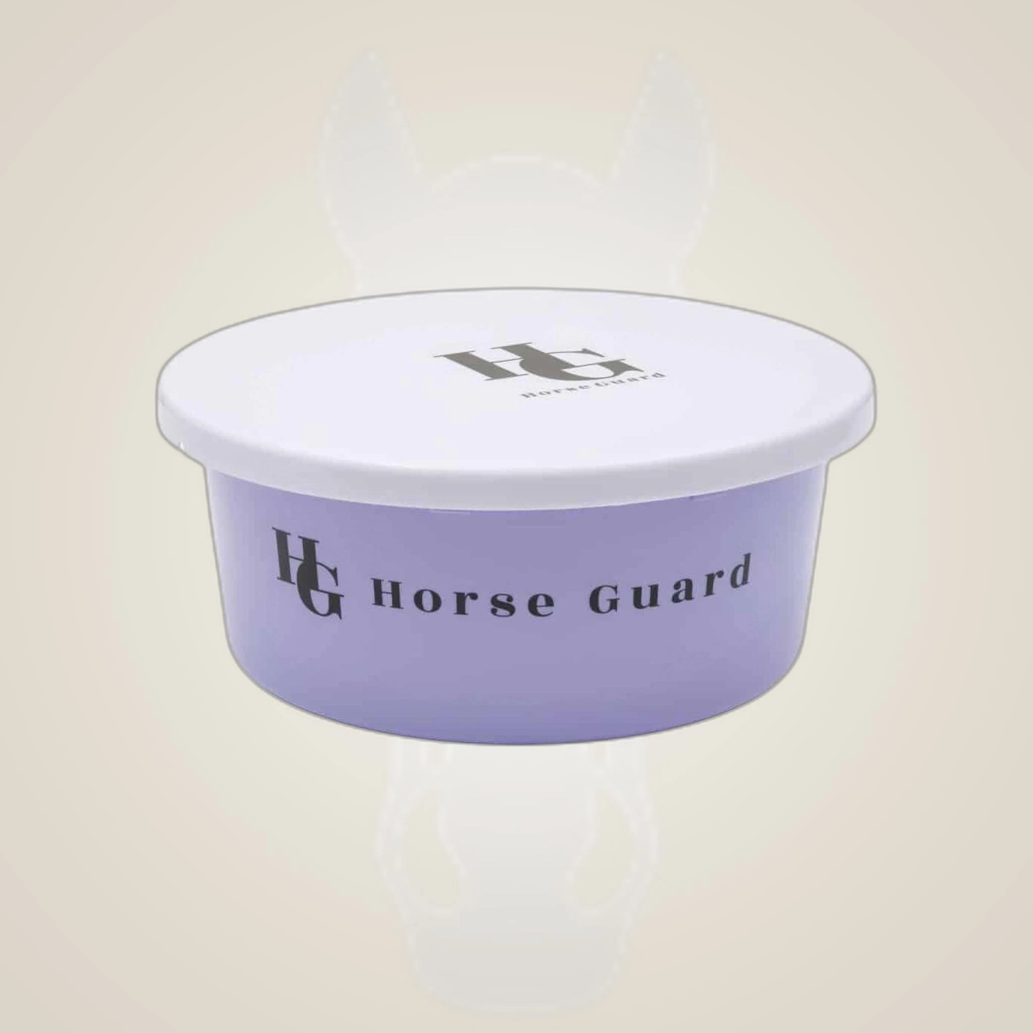 HorseGuard Feeding Bowl on One-Eyed Equine branded background