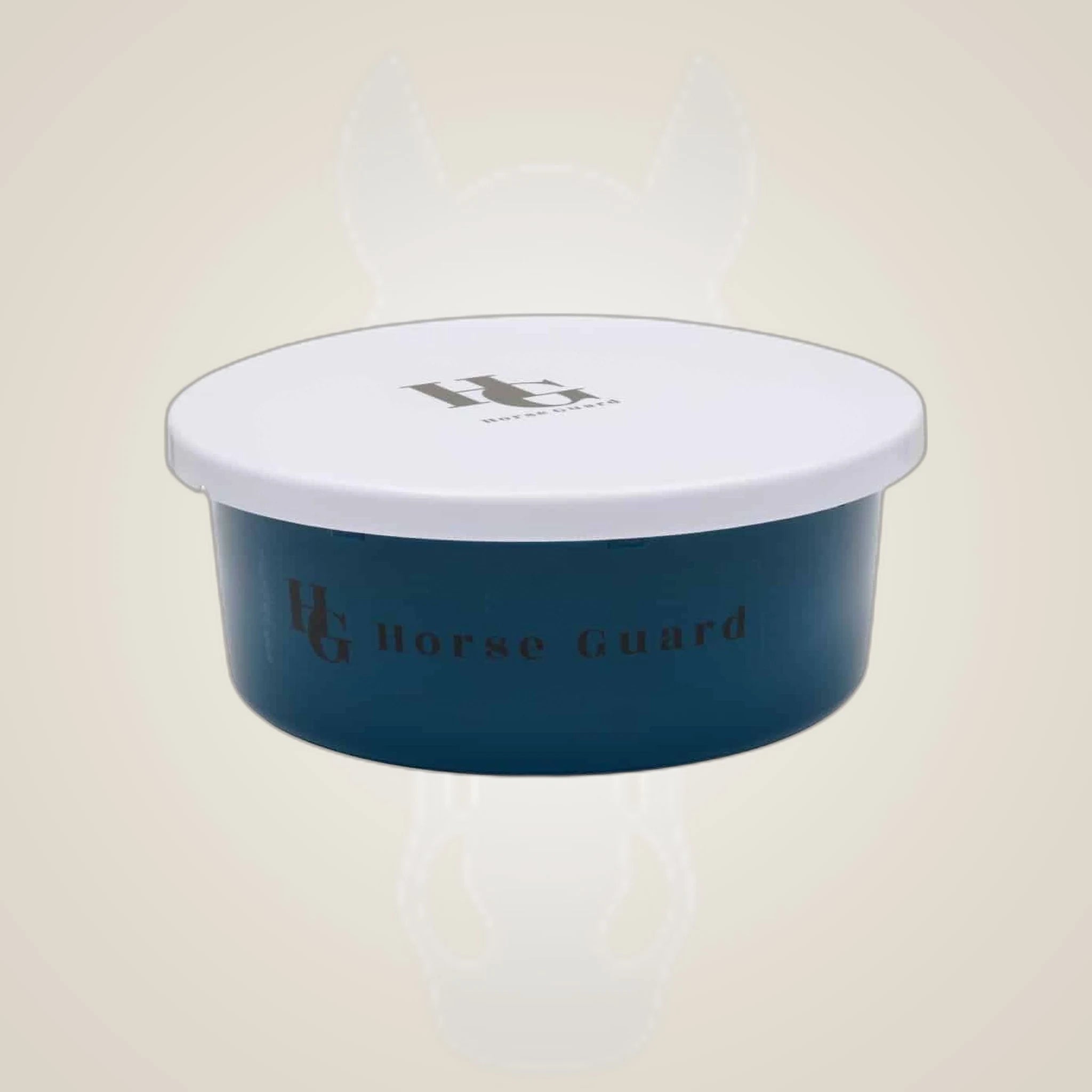 HorseGuard Feeding Bowl on One-Eyed Equine branded background