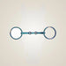 HorseGuard Rainbow Loose Ring Snaffle Bit on One-Eyed Equine branded background