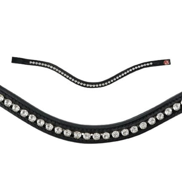 Kieffer Browband - Comfort Paris (White Crystals) - Bridle