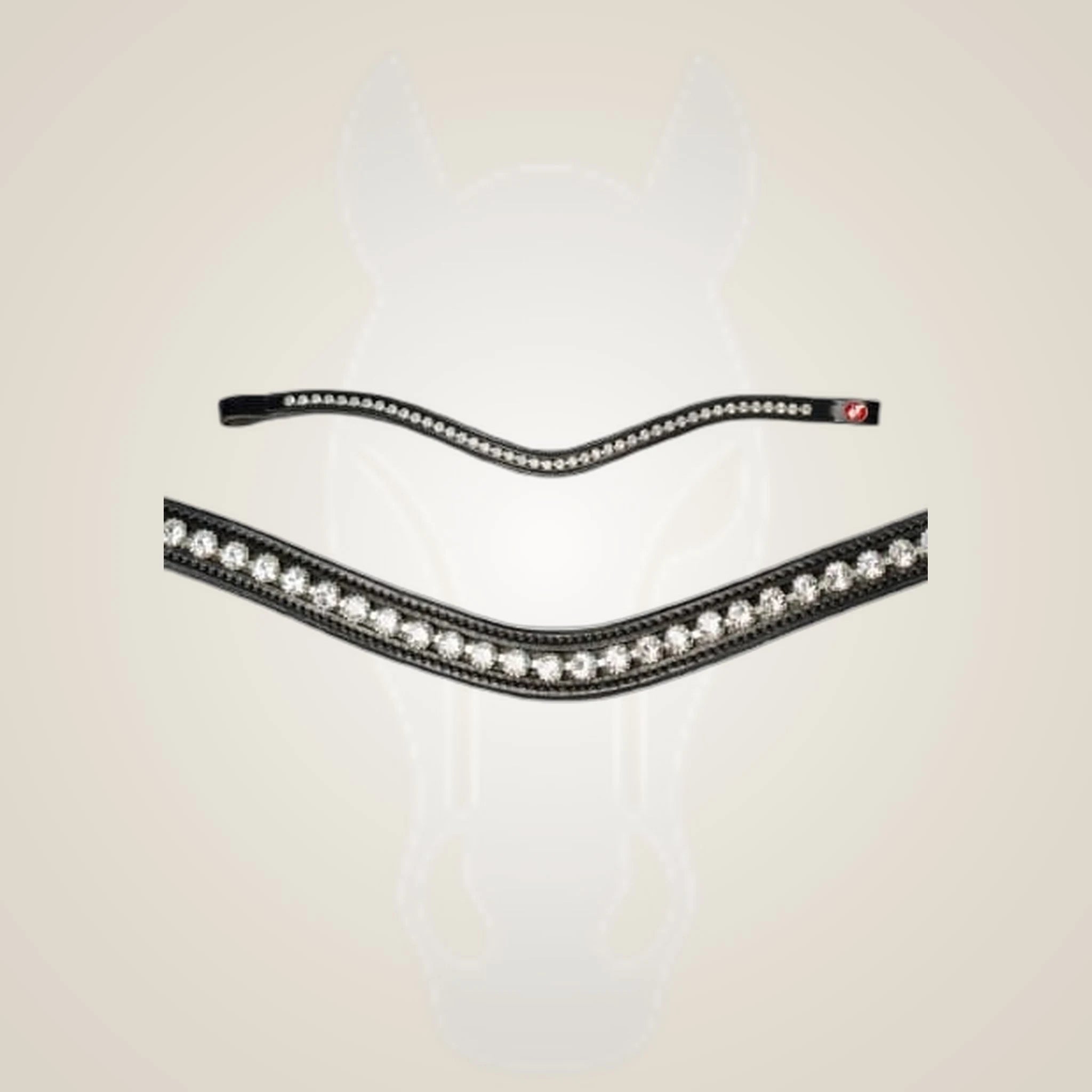Kieffer Browband - Ultrasoft Amy on One-Eyed Equine branded background