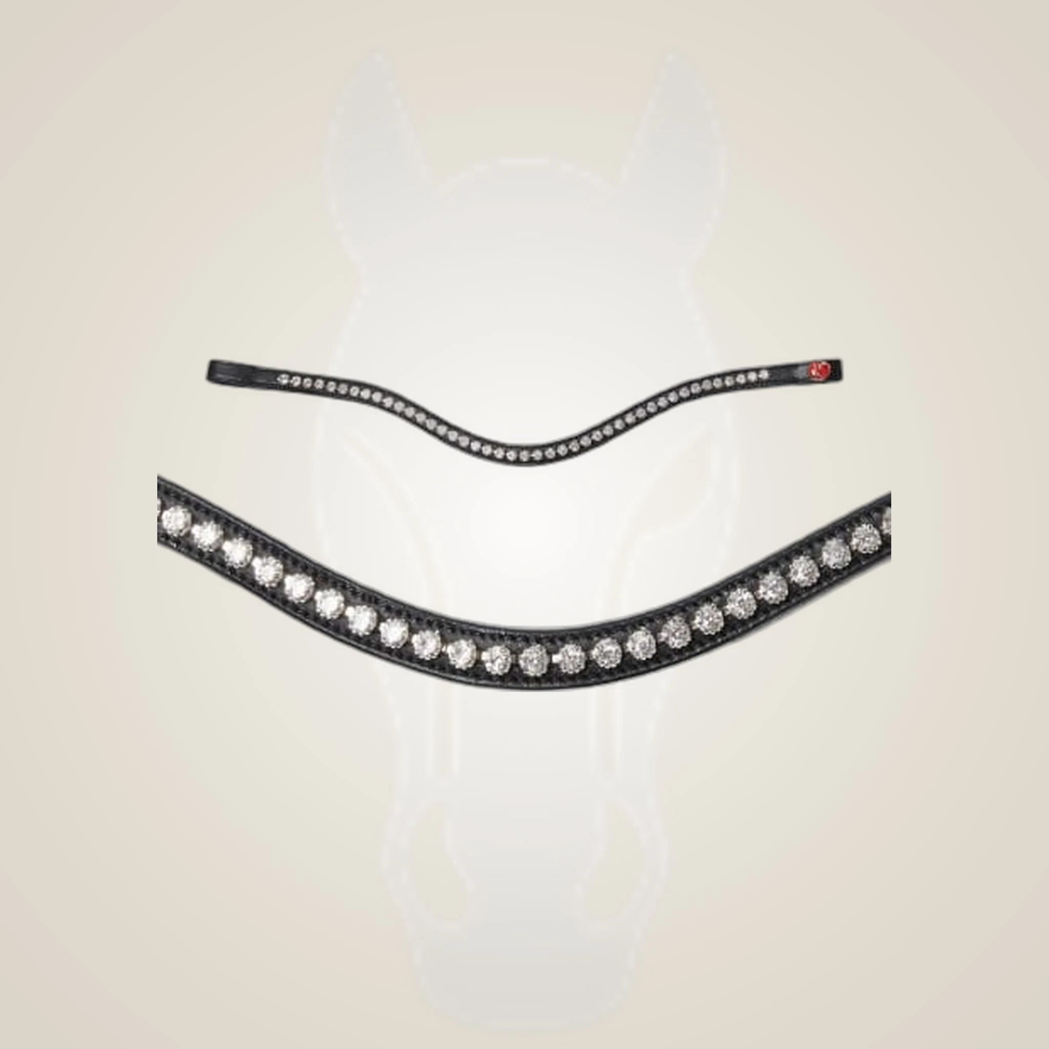Kieffer Browband - Ultrasoft Stella on One-Eyed Equine branded background