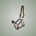 Kieffer Buenos Aires Leather Halter on One-Eyed Equine branded background