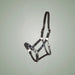 Kieffer Buenos Aires Leather Halter on One-Eyed Equine branded background