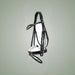 Kieffer Comfort Paris Snaffle Bridle on One-Eyed Equine branded background