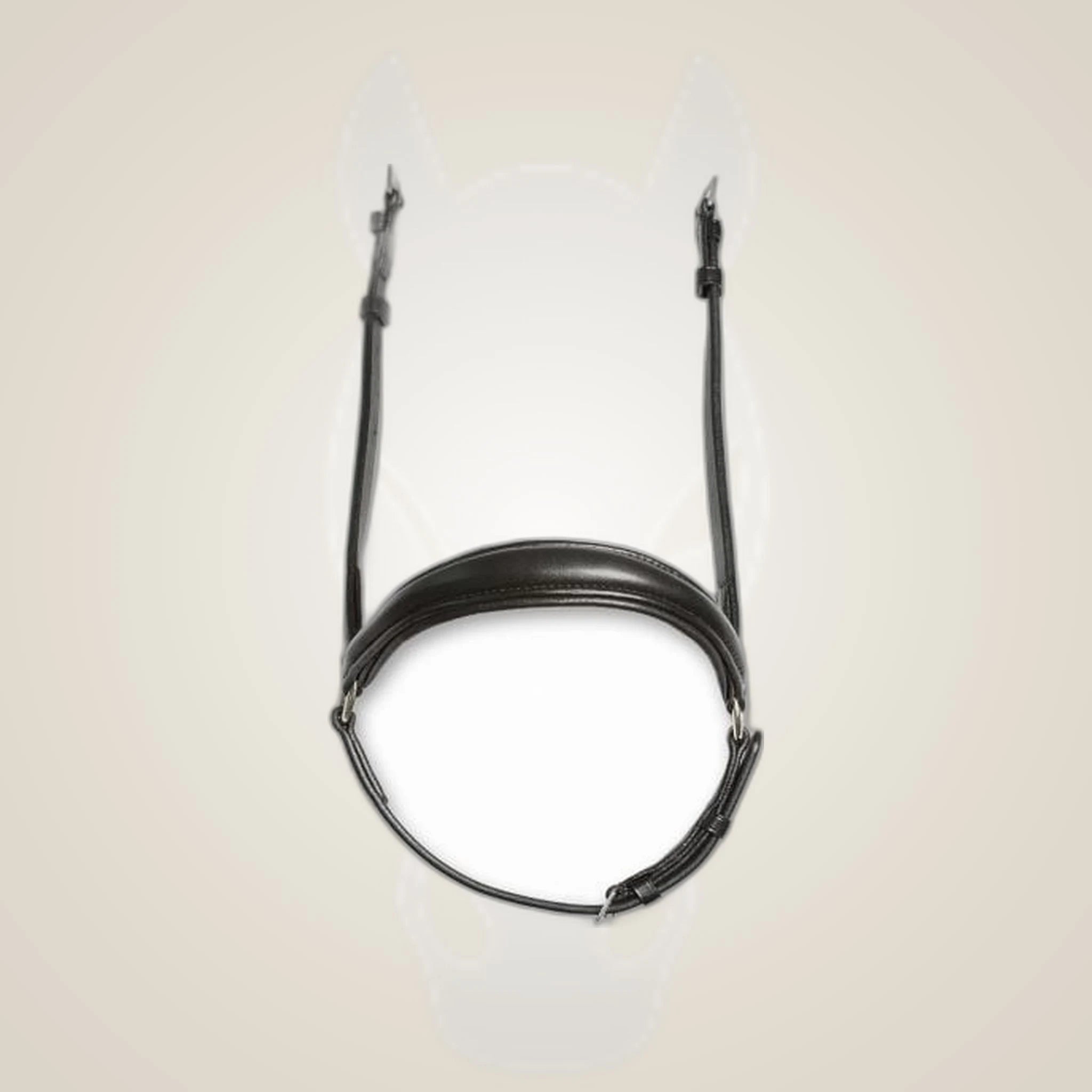 Kieffer Drop Noseband (Ultrasoft) on One-Eyed Equine branded background