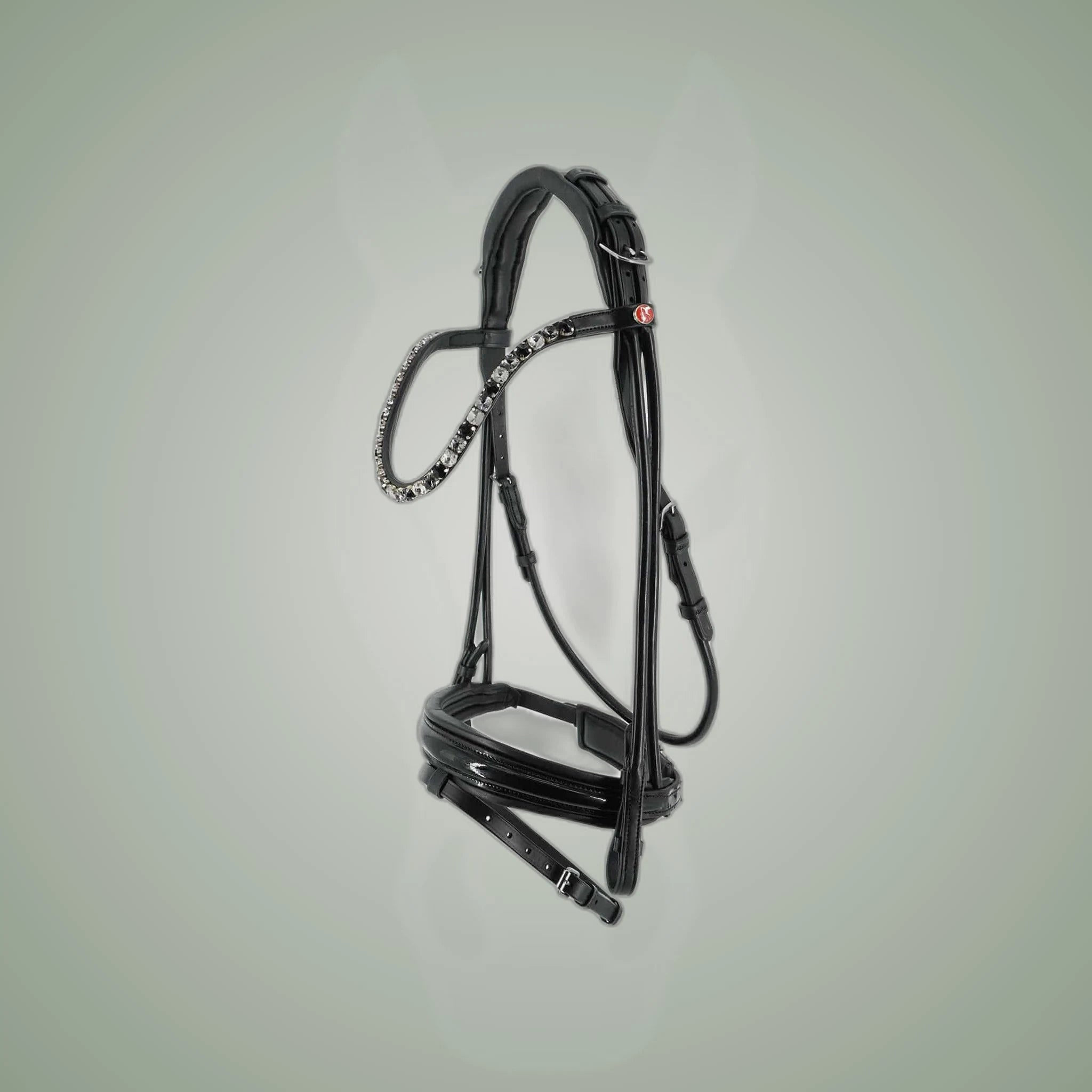 Kieffer Elli Snaffle Bridle on One-Eyed Equine branded background
